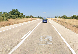 Imagen de la N-630 a su paso por Sariegos.