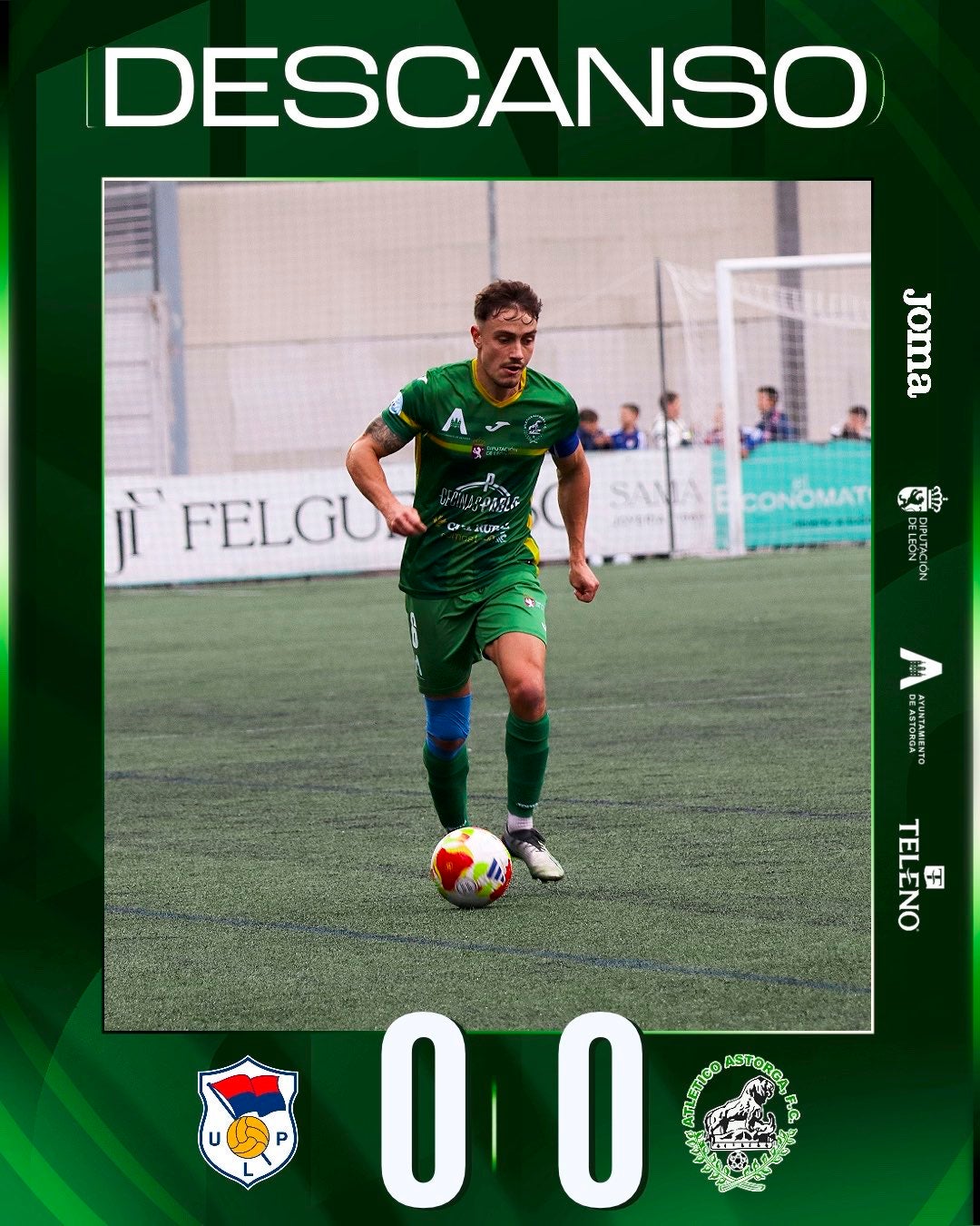 Momento del partido del Atlético Astorga en Langreo.