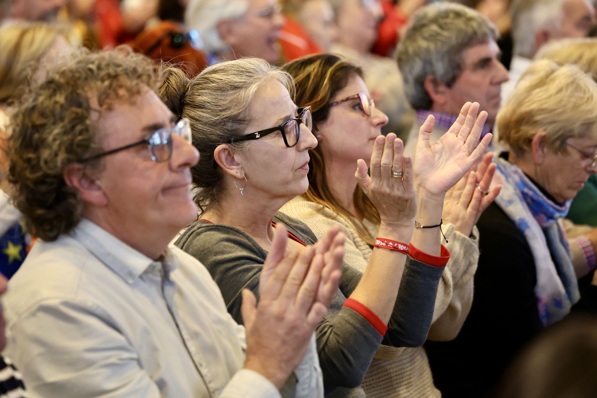 El acto del PSOE con Sánchez en León, en imágenes