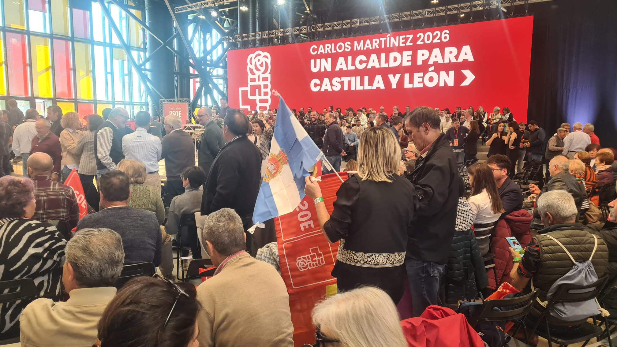 Las imágenes del acto de Sánchez con el PSOE en León