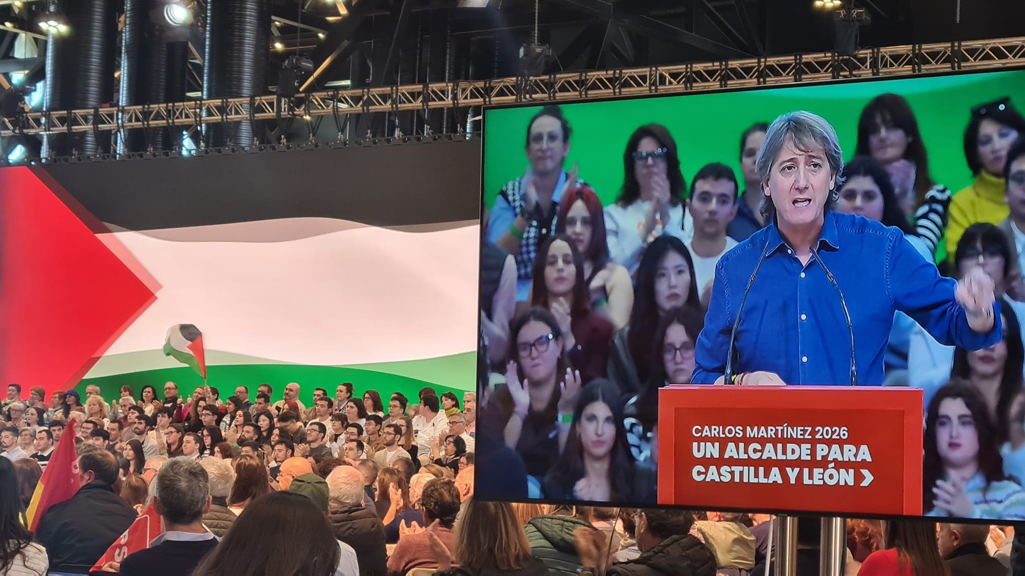Las imágenes del acto de Sánchez con el PSOE en León