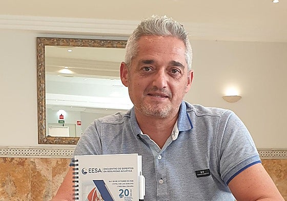 El socorrista leonés José Manuel Díez.