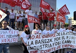 Protesta por el futuro de La Bañeza.