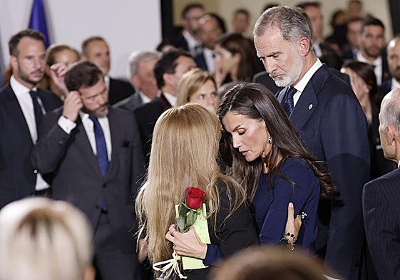 Los Reyes, en el funeral de la DANA celebrado en Valencia.