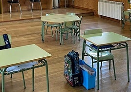 Imagen de archivo de un aula.