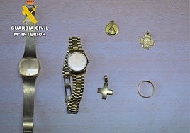 Objetos sustraidos en la vivienda.