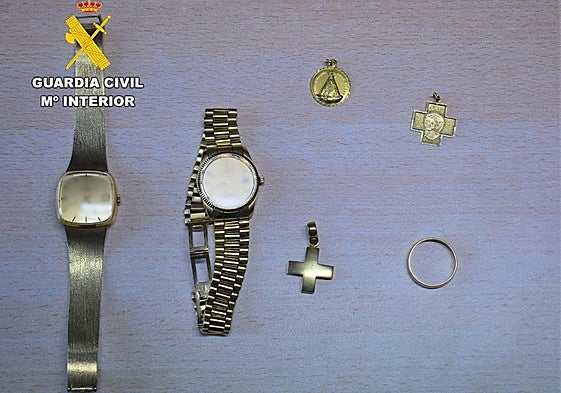 Objetos sustraidos en la vivienda.