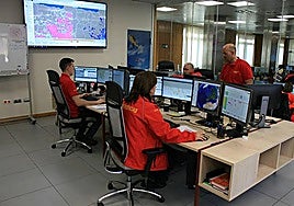 Sala de emergencias del 112.