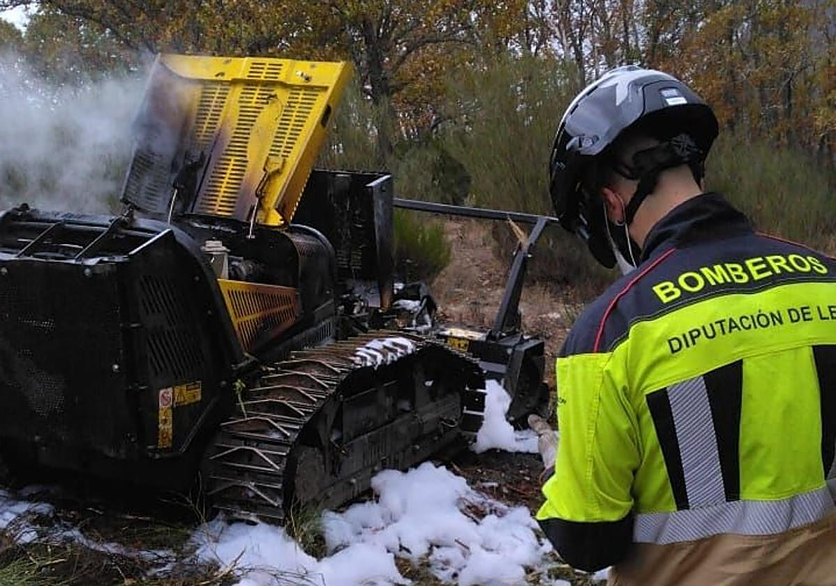 Incendio de una procesadora en Riaño.