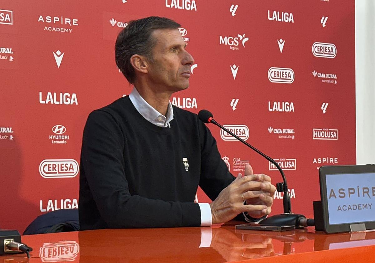 Cuco Ziganda, en la sala de prensa del Reino.