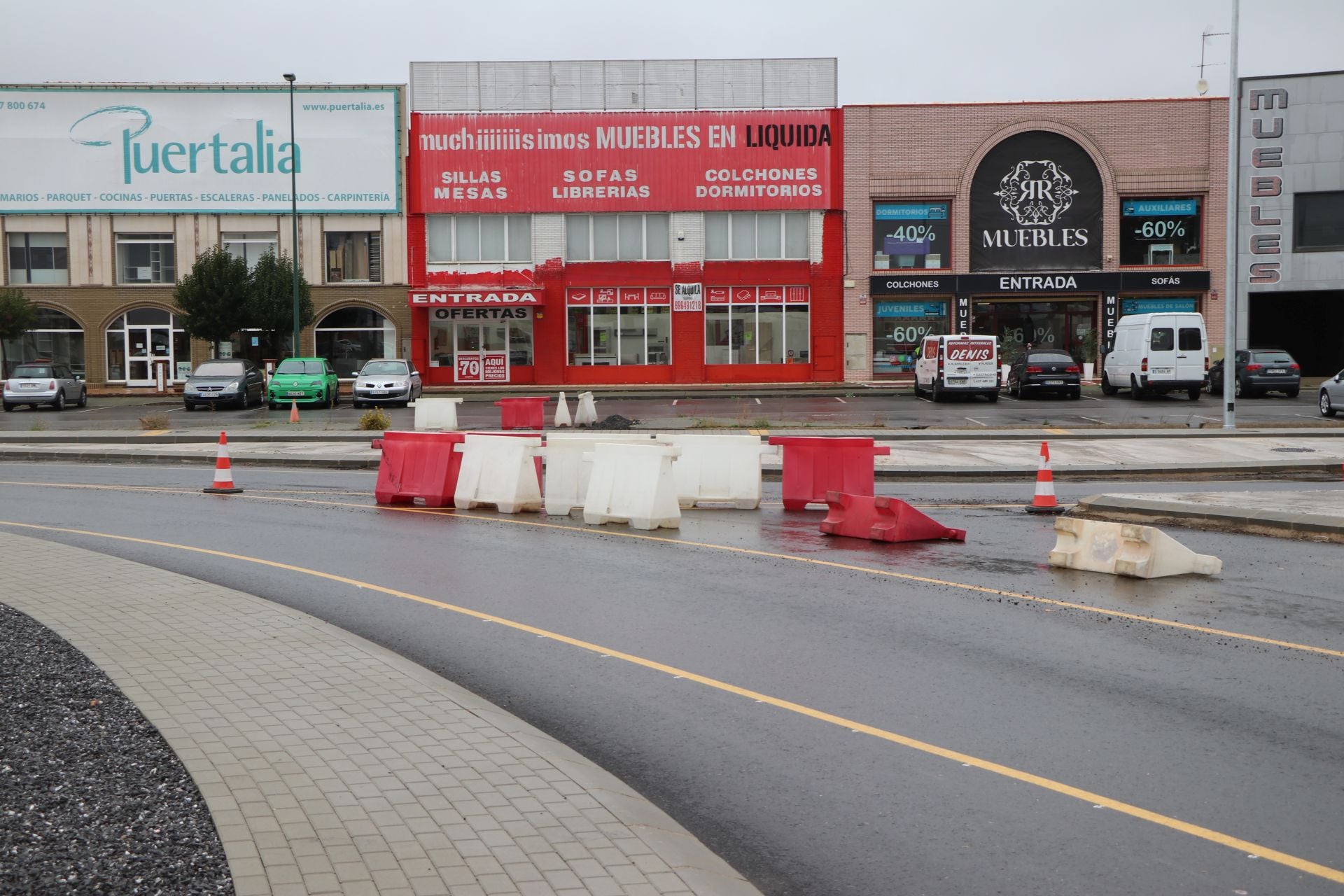 Así avanzan las obras de la nueva rotonda de la N-120