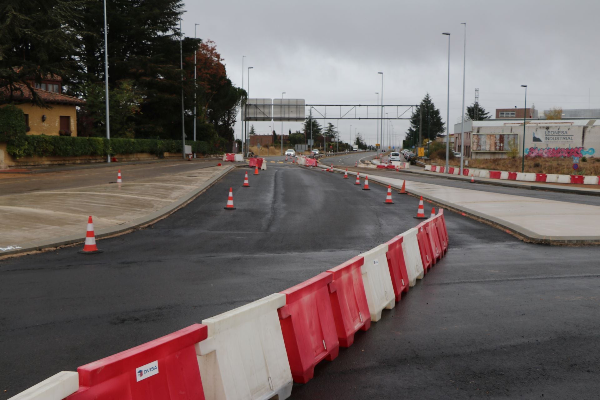 Así avanzan las obras de la nueva rotonda de la N-120