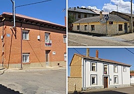 Imagen de las tres viviendas en venta.