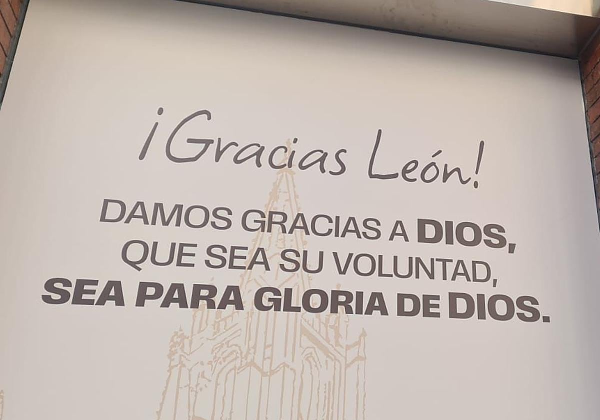 Imagen del lema de la nueva tienda de Ordoño II.