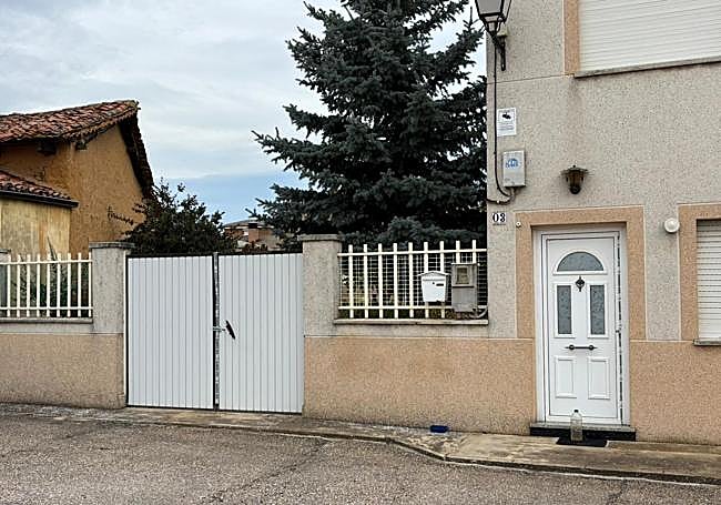 La vivienda donde ocurrieron los hechos, precintada.