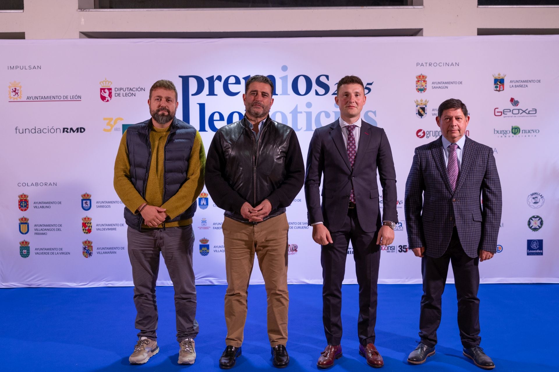 René Rodríguez, Ricardo Barrientos, Ángel Pérez y José Jiménez, del Ayuntamiento Valencia de Don Juan.