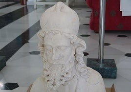 Una de las recreaciones en 3D de los bustos de una escultura de la Catedral de León.