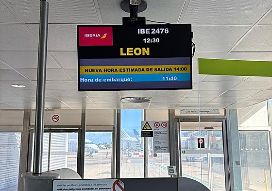 Avión retrasado en Palma de Mallorca.