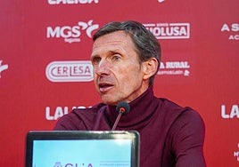 Ziganda, en rueda de prensa.