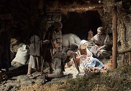Imagen del Belén instalado en León.