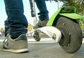 Imagen de un patinete eléctrico.