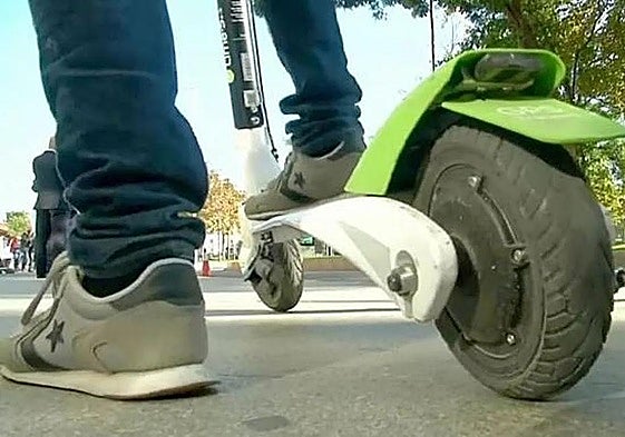 Imagen de un patinete eléctrico.