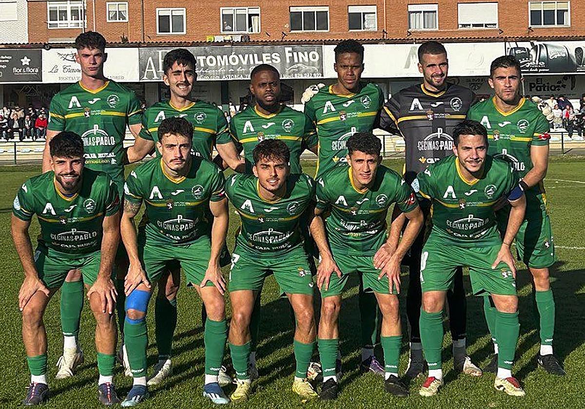 Once del Atlético Astorga en el encuentro.