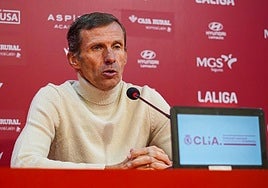 Ziganda, en sala de prensa.