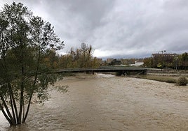 Imagen del río marrón a su paso por Puente Castro.
