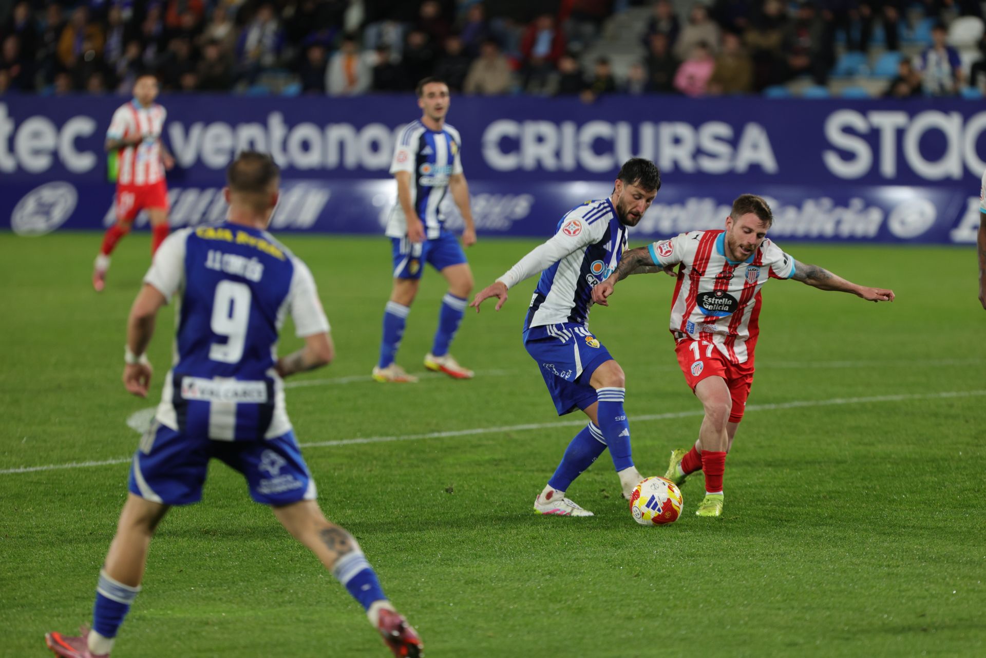Las imágenes del partido entre la Ponferradina y el Lugo