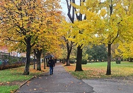 Parque de Quevedo en León.