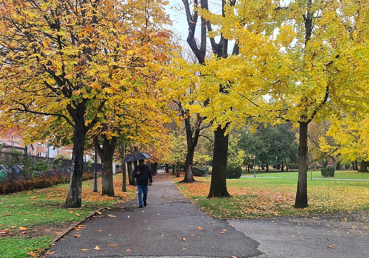Parque de Quevedo en León.