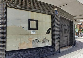 Un comercio cerrado en León capital.