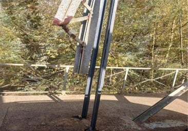 Denuncian una «aberración» en la reparación de un puente leonés: «Es como el Ecce Homo»