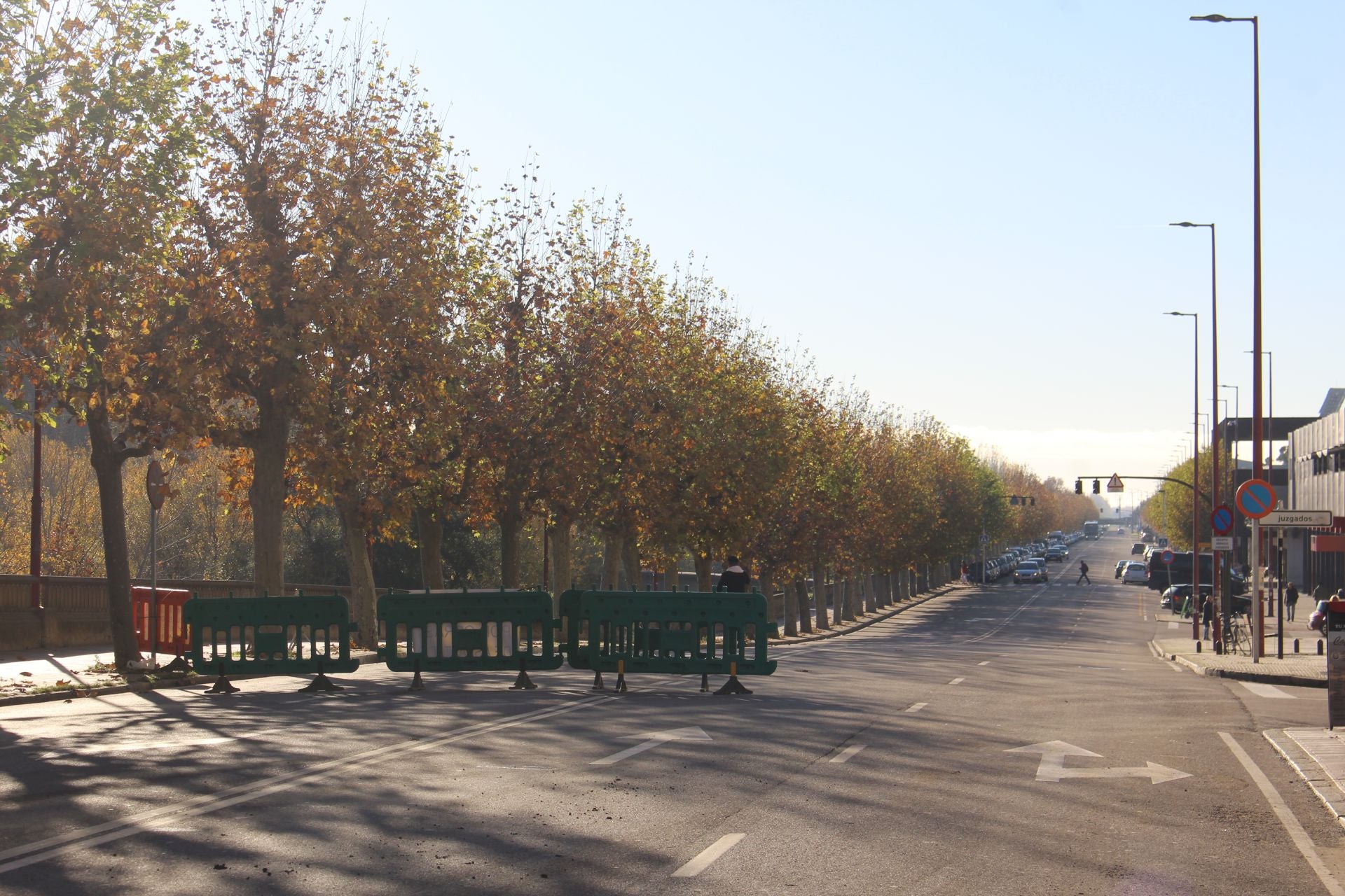 El Puente de los Leones, cortado al tráfico