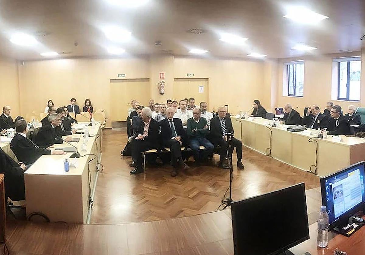 Última sesión del juicio con todos los acusados en la sala.