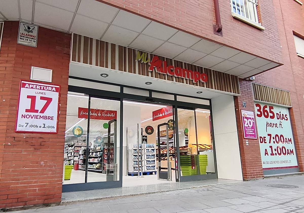 Imagen del Alcampo que ha reabierto.