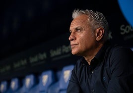 Sergio Pellicer, técnico destituido del Málaga CF.