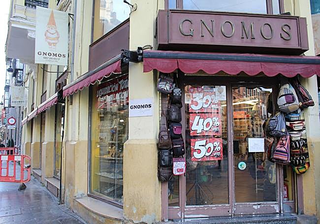 La tienda de Gnomos en la calle Ancha, un clásico de León.