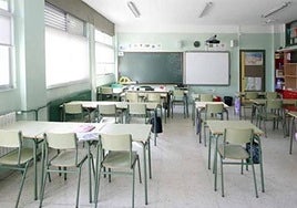 Imagen de un aula de Castilla y León.