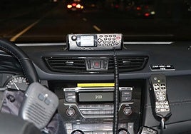 Imagen de archivo del interior de un coche de la Policía Nacional.