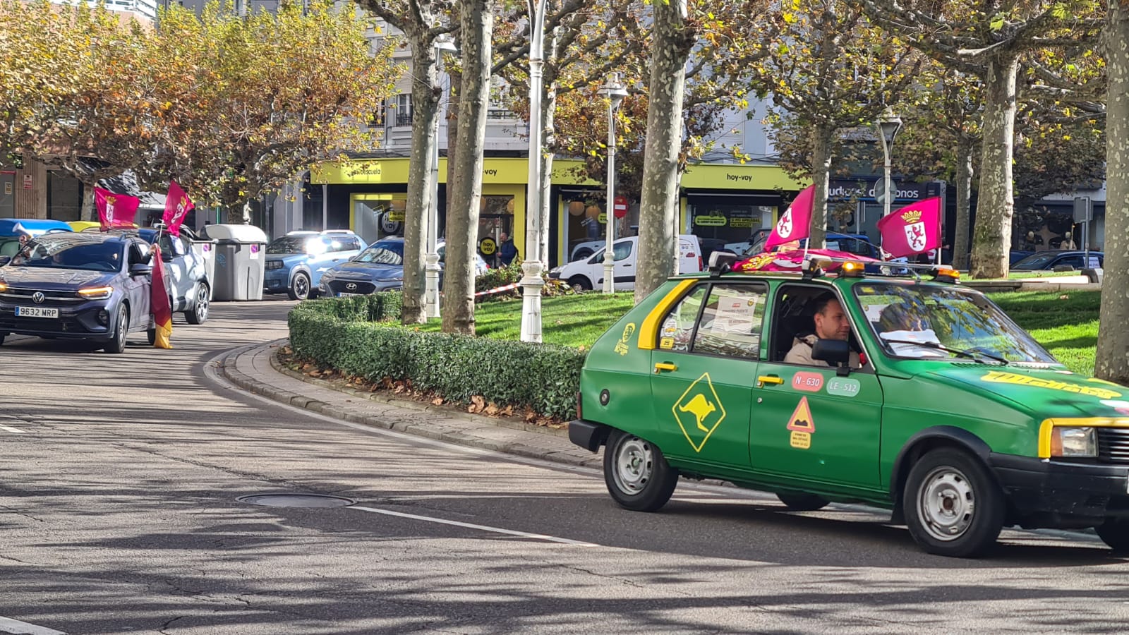 Las imágenes de la protesta de los vecinos de la N-630