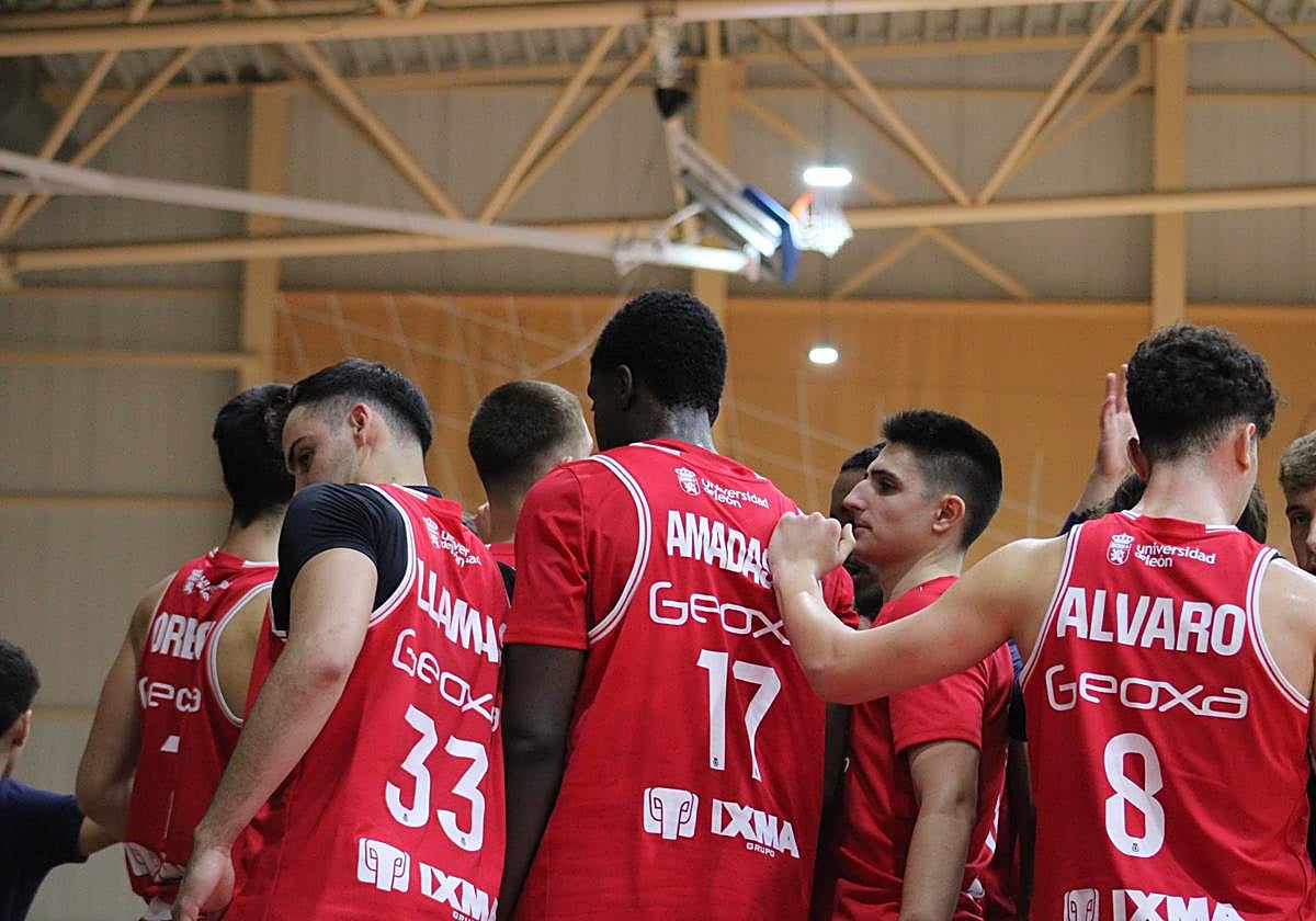 Tiempo muerto del equipo leonés.