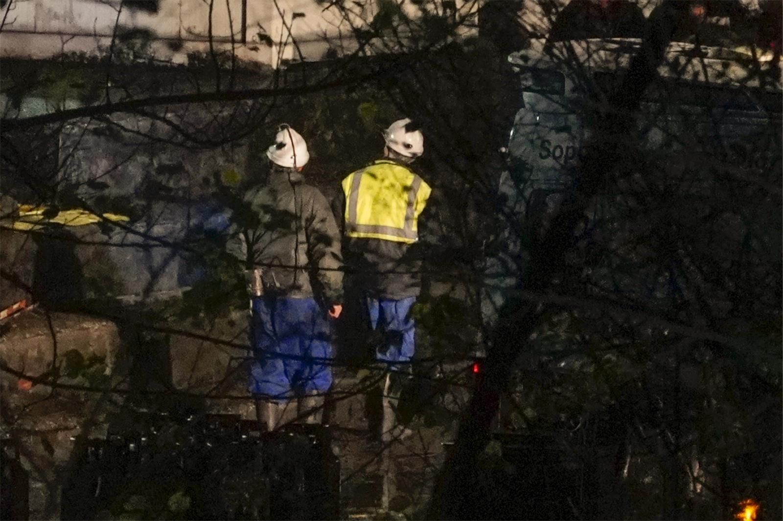 Las imágenes del accidente minero en Cangas del Narcea