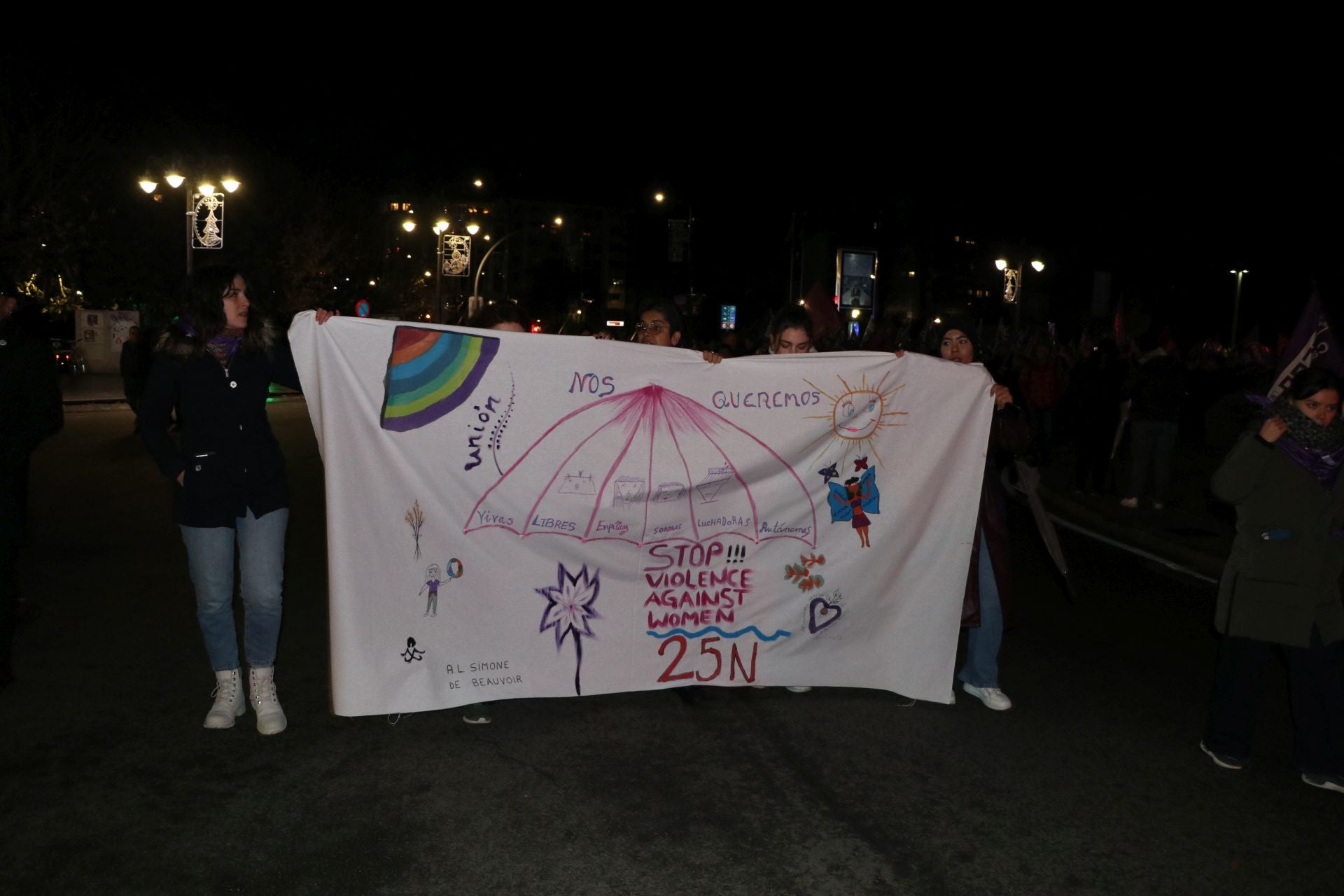 Las imágenes de la manifestación del 25N en León