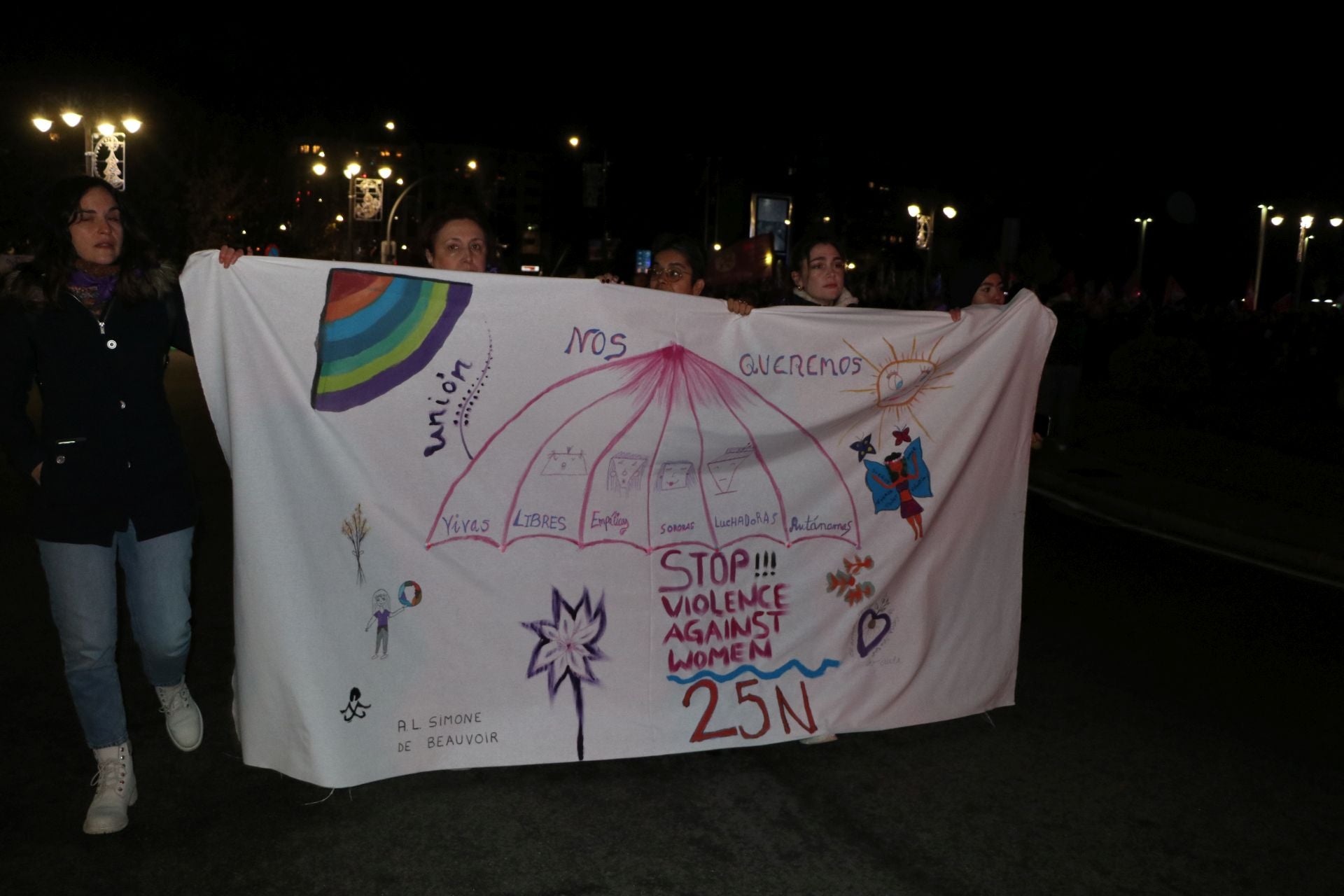 Las imágenes de la manifestación del 25N en León