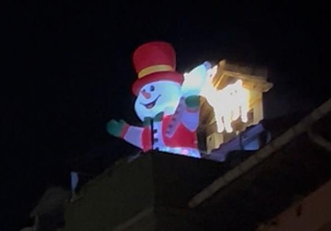 Imagen del muñeco de nieve.