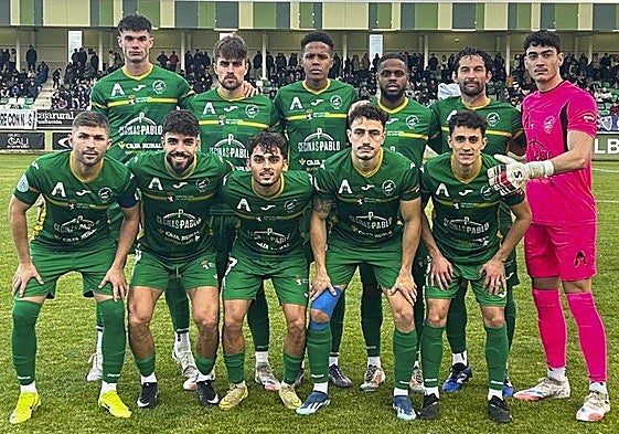 Once del Atlético Astorga en Segovia.