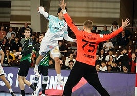 Sergio Sánchez, en el encuentro de ida ante el Nexe.