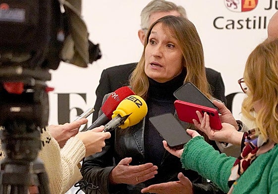 La consejera de Educación este miércoles.